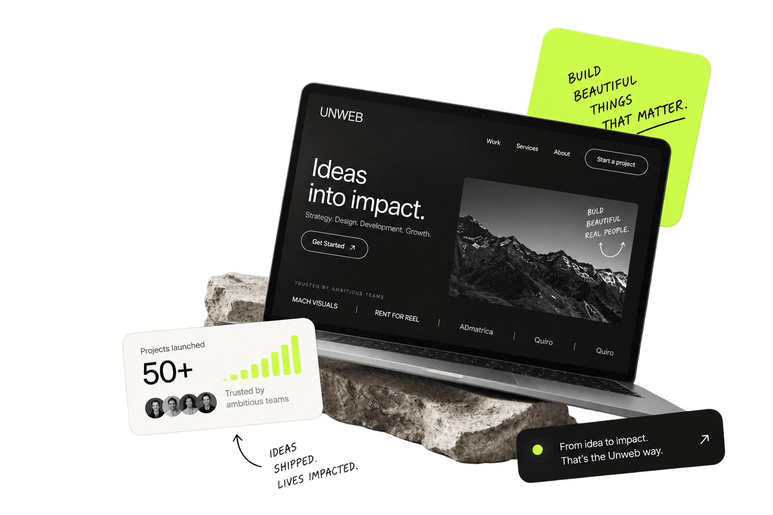 Unweb digital products and experiences